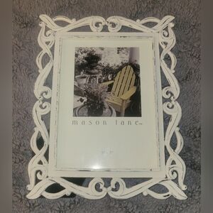 NEW Mason Lane White Ornate Photo Frame 5x7